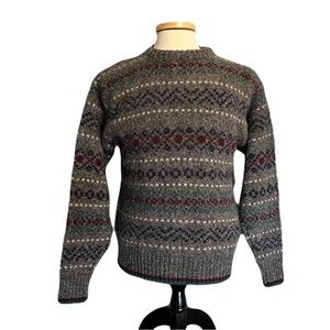 Eddie Bauer M Multi Color  Vintage Made in USA Woool Blend *Read Description*